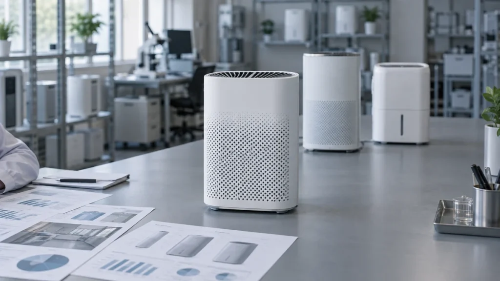 家電製品の比較・検討を描いたAI生成イメージ。実際の顧客施設ではありません